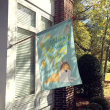 Load image into Gallery viewer, Welcome Friends Collie Flag Canvas House Size BB7584CHF