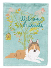 Load image into Gallery viewer, Welcome Friends Collie Flag Canvas House Size BB7584CHF