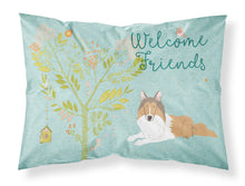 Load image into Gallery viewer, Welcome Friends Collie Fabric Standard Pillowcase – Artistic Decorative Front, White Back BB7584PILLOWCASE