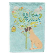 Load image into Gallery viewer, Welcome Friends Fawn Great Dane Natural Ears Flag Canvas House Size BB7588CHF
