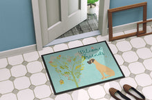 Load image into Gallery viewer, Welcome Friends Fawn Great Dane Natural Ears Doormat - 24x36 Decorative Floor Mat – Indoor/Outdoor Rug