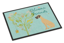 Load image into Gallery viewer, Welcome Friends Fawn Great Dane Natural Ears Doormat - 24x36 Decorative Floor Mat – Indoor/Outdoor Rug