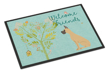 Load image into Gallery viewer, Welcome Friends Fawn Great Dane Cropped Ears Doormat - 18x27 Decorative Floor Mat – Indoor/Outdoor Rug with Artistic Flair BB7589MAT