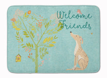 Load image into Gallery viewer, Welcome Friends Brindle Greyhound Machine Washable Memory Foam Mat BB7591RUG