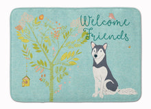 Load image into Gallery viewer, Welcome Friends Siberian Husky Machine Washable Memory Foam Mat BB7594RUG