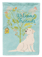 Load image into Gallery viewer, Welcome Friends Yellow Labrador Retriever Flag Canvas House Size BB7596CHF
