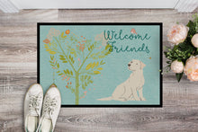 Load image into Gallery viewer, Welcome Friends Yellow Labrador Retriever Doormat - 24x36 Decorative Floor Mat – Indoor/Outdoor Rug with Artistic Flair BB7596JMAT