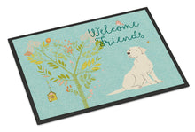 Load image into Gallery viewer, Welcome Friends Yellow Labrador Retriever Doormat - 24x36 Decorative Floor Mat – Indoor/Outdoor Rug with Artistic Flair BB7596JMAT
