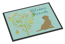 Load image into Gallery viewer, Welcome Friends Chocolate Labrador Retriever Doormat - 18x27 Decorative Floor Mat – Indoor/Outdoor Rug with Artistic Flair BB7597MAT