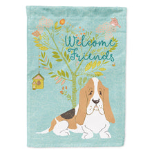 Load image into Gallery viewer, Welcome Friends Basset Hound Flag Canvas House Size BB7600CHF