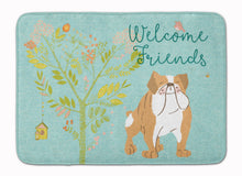 Load image into Gallery viewer, Welcome Friends English Bulldog Machine Washable Memory Foam Mat BB7602RUG
