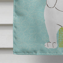 Load image into Gallery viewer, Welcome Friends English Bulldog White Flag Canvas House Size BB7603CHF