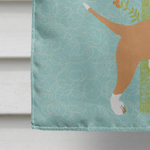Load image into Gallery viewer, Welcome Friends Brown Bull Terrier Flag Canvas House Size BB7605CHF