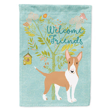 Load image into Gallery viewer, Welcome Friends Brown Bull Terrier Flag Canvas House Size BB7605CHF