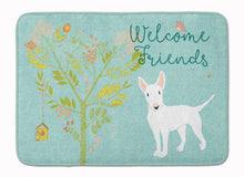 Load image into Gallery viewer, Welcome Friends White Bull Terrier Machine Washable Memory Foam Mat BB7606RUG