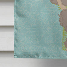 Load image into Gallery viewer, Welcome Friends Chocolate Poodle Flag Canvas House Size BB7612CHF