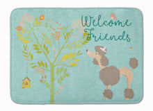 Load image into Gallery viewer, Welcome Friends Chocolate Poodle Machine Washable Memory Foam Mat BB7612RUG