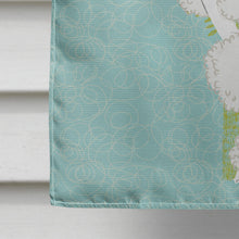 Load image into Gallery viewer, Welcome Friends White Poodle Flag Canvas House Size BB7614CHF