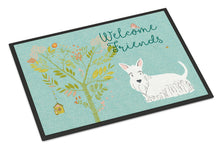 Load image into Gallery viewer, Welcome Friends White Scottish Terrier Doormat - 24x36 Decorative Floor Mat – Indoor/Outdoor Rug with Artistic Flair BB7617JMAT