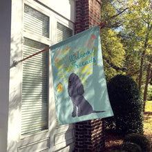 Load image into Gallery viewer, Welcome Friends Black Cocker Spaniel Flag Canvas House Size BB7618CHF