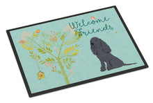 Load image into Gallery viewer, Welcome Friends Black Cocker Spaniel Doormat - 24x36 Decorative Floor Mat – Indoor/Outdoor Rug with Artistic Flair BB7618JMAT