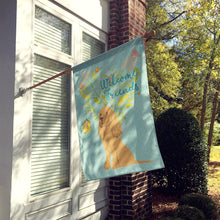 Load image into Gallery viewer, Welcome Friends Buff Cocker Spaniel Flag Canvas House Size BB7619CHF