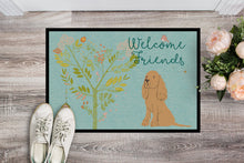 Load image into Gallery viewer, Welcome Friends Buff Cocker Spaniel Doormat - 18x27 Decorative Floor Mat – Indoor/Outdoor Rug with Artistic Flair BB7619MAT