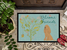 Load image into Gallery viewer, Welcome Friends Buff Cocker Spaniel Doormat - 18x27 Decorative Floor Mat – Indoor/Outdoor Rug with Artistic Flair BB7619MAT