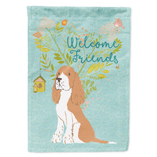 Load image into Gallery viewer, Welcome Friends Gold Springer Spaniel Flag Canvas House Size BB7620CHF