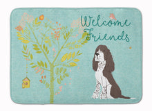 Load image into Gallery viewer, Welcome Friends Brown Springer Spaniel Machine Washable Memory Foam Mat BB7622RUG