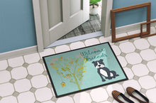 Load image into Gallery viewer, Welcome Friends Black Staffie Doormat - 24x36 Decorative Floor Mat – Indoor/Outdoor Rug with Artistic Flair BB7623JMAT