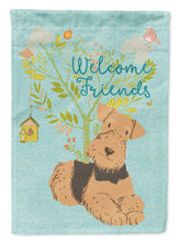 Load image into Gallery viewer, Welcome Friends Airedale Terrier Flag Canvas House Size BB7625CHF