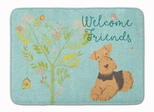 Load image into Gallery viewer, Welcome Friends Airedale Terrier Machine Washable Memory Foam Mat BB7625RUG