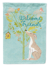 Load image into Gallery viewer, Welcome Friends Whippet Flag Canvas House Size BB7626CHF