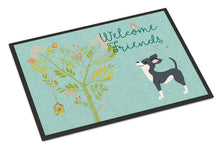 Load image into Gallery viewer, Welcome Friends Black White Chihuahua Doormat - 18x27 Decorative Floor Mat – Indoor/Outdoor Rug with Artistic Flair BB7627MAT