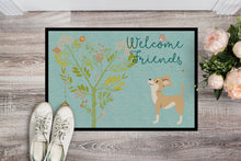 Load image into Gallery viewer, Welcome Friends Brown White Chihuahua Doormat - 24x36 Decorative Floor Mat – Indoor/Outdoor Rug with Artistic Flair BB7628JMAT