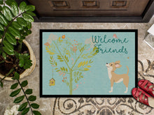 Load image into Gallery viewer, Welcome Friends Brown White Chihuahua Doormat - 24x36 Decorative Floor Mat – Indoor/Outdoor Rug with Artistic Flair BB7628JMAT