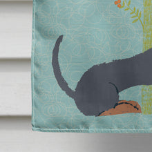 Load image into Gallery viewer, Welcome Friends Black Tan Dachshund Flag Canvas House Size BB7630CHF