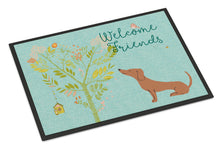 Load image into Gallery viewer, Welcome Friends Red Dachshund Doormat - 24x36 Decorative Floor Mat – Indoor/Outdoor Rug with Artistic Flair BB7631JMAT