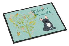 Load image into Gallery viewer, Welcome Friends Black French Bulldog Doormat - 18x27 Decorative Floor Mat – Indoor/Outdoor Rug with Artistic Flair BB7632MAT