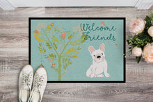 Load image into Gallery viewer, Welcome Friends White French Bulldog Doormat - 24x36 Decorative Floor Mat – Indoor/Outdoor Rug with Artistic Flair BB7635JMAT