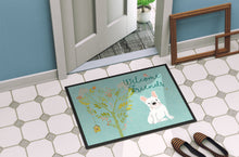 Load image into Gallery viewer, Welcome Friends White French Bulldog Doormat - 24x36 Decorative Floor Mat – Indoor/Outdoor Rug with Artistic Flair BB7635JMAT