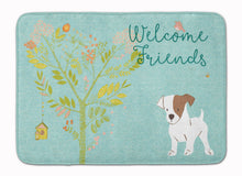 Load image into Gallery viewer, Welcome Friends Jack Russell Terrier Puppy Machine Washable Memory Foam Mat BB7637RUG