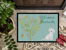Load image into Gallery viewer, Welcome Friends Maltese Doormat - 18x27 Decorative Floor Mat – Indoor/Outdoor Rug with Artistic Flair BB7639MAT