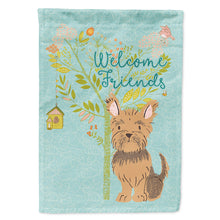 Load image into Gallery viewer, Welcome Friends Yorkie Flag Canvas House Size BB7641CHF