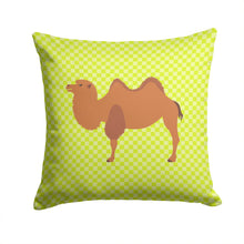 Load image into Gallery viewer, Bactrian Camel Green Throw Pillow - 14x14 Decorative Pillow – Art for Your Home &amp; Patio BB7644PW1414