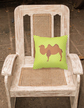 Load image into Gallery viewer, Bactrian Camel Green Fabric Decorative Pillow BB7644PW1818