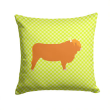 Load image into Gallery viewer, Highland Cow Green Throw Pillow - 14x14 Decorative Pillow – Art for Your Home &amp; Patio BB7646PW1414