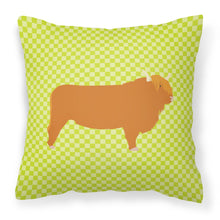 Load image into Gallery viewer, Highland Cow Green Fabric Decorative Pillow BB7646PW1818