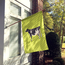 Load image into Gallery viewer, Holstein Cow Green Flag Canvas House Size BB7648CHF